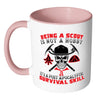 Funny Scouts Mug A Post Apocalyptic Survival Skill White 11oz Accent Coffee Mugs