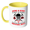 Funny Scouts Mug A Post Apocalyptic Survival Skill White 11oz Accent Coffee Mugs