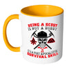 Funny Scouts Mug A Post Apocalyptic Survival Skill White 11oz Accent Coffee Mugs