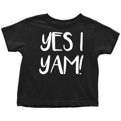 Funny Thanksgiving Shirt Yes I Yam Toddler Baby T-Shirt