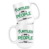 Funny Turtles Mug Turtles Are People Too 15oz White Coffee Mugs