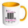 Knitting Mug Knitters Writing Codes Since White 11oz Accent Coffee Mugs