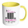 Knitting Mug Knitters Writing Codes Since White 11oz Accent Coffee Mugs