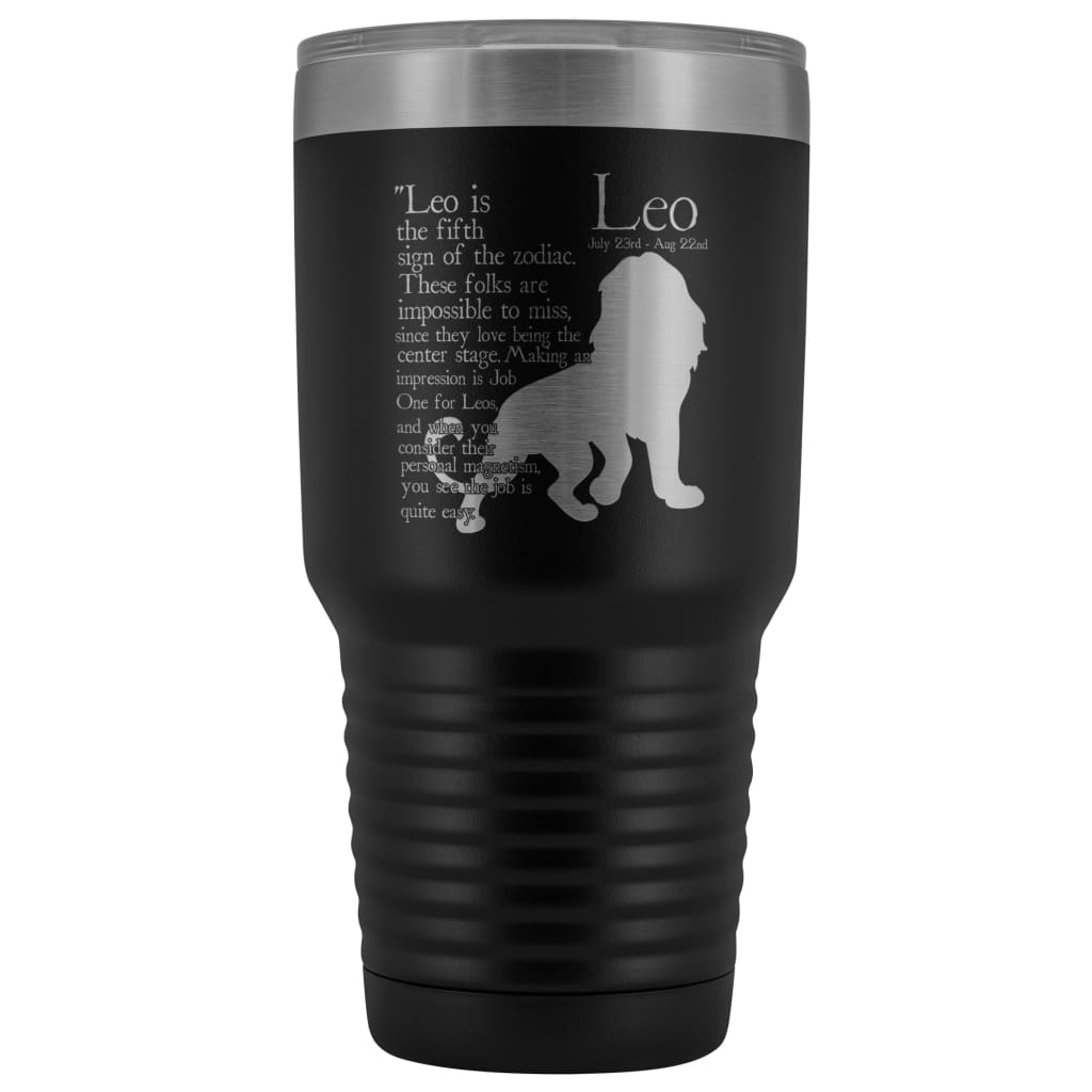 Leo Zodiac Astrology Insulated Coffee Travel Mug 30oz Stainless Steel Tumbler