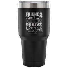 Math Travel Mug Don't Let Friends Derive Drunk 30 oz Stainless Steel Tumbler