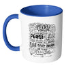 Maya Angelou Quote Mug People Will Forget White 11oz Accent Coffee Mugs