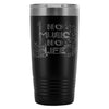 Musician Guitar Travel Mug No Music No Life 20oz Stainless Steel Tumbler
