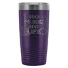 Musician Guitar Travel Mug No Music No Life 20oz Stainless Steel Tumbler