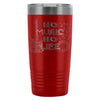 Musician Guitar Travel Mug No Music No Life 20oz Stainless Steel Tumbler
