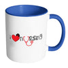 Nurse Mug I Heart Nursing White 11oz Accent Coffee Mugs