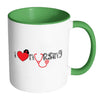Nurse Mug I Heart Nursing White 11oz Accent Coffee Mugs