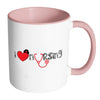 Nurse Mug I Heart Nursing White 11oz Accent Coffee Mugs