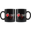 Nurse Mug I Love Nursing 11oz Black Coffee Mugs