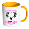 Nurse Mug I Save Lives I Work The Night Shift White 11oz Accent Coffee Mugs