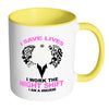 Nurse Mug I Save Lives I Work The Night Shift White 11oz Accent Coffee Mugs