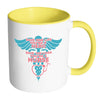 Nurse Mug Save One Life Youre Hero Save 100 Lives White 11oz Accent Coffee Mugs