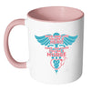 Nurse Mug Save One Life Youre Hero Save 100 Lives White 11oz Accent Coffee Mugs