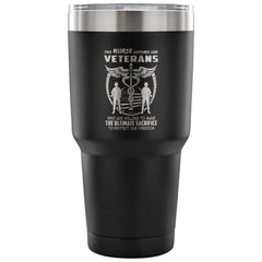 Nursing Travel Mug This Nurse Supports Veterans 30 oz Stainless Steel Tumbler