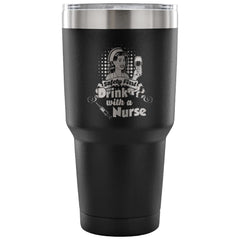 RN Travel Mug Safety First Drink With A Nurse 30 oz Stainless Steel Tumbler