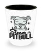 Sleeps With Pitbull Shot Glass