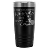 Travel Mug Just Want To Drink Wine And Pet My Cat 20oz Stainless Steel Tumbler