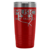 Travel Mug Music Is My Boyfriend 20oz Stainless Steel Tumbler