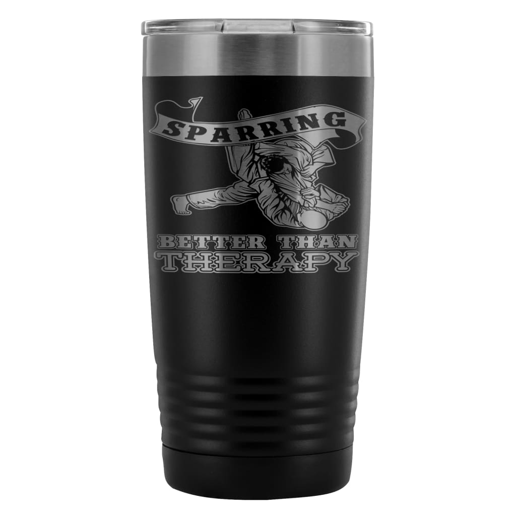 Travel Mug Sparring Better Than Therapy 20oz Stainless Steel Tumbler