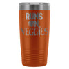 Vegan Vegetarian Travel Mug Runs On Veggies 20oz Stainless Steel Tumbler