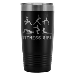 Workout Travel Mug Fitness Girl 20oz Stainless Steel Tumbler