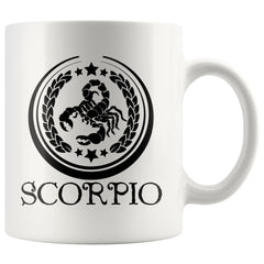 Zodiac Astrology Mug Scorpio 11oz White Coffee Mugs