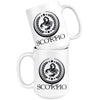 Zodiac Astrology Mug Scorpio 15oz White Coffee Mugs