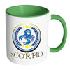 Zodiac Astrology Mug Scorpio White 11oz Accent Coffee Mugs