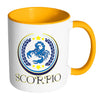 Zodiac Astrology Mug Scorpio White 11oz Accent Coffee Mugs