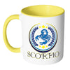 Zodiac Astrology Mug Scorpio White 11oz Accent Coffee Mugs