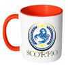Zodiac Astrology Mug Scorpio White 11oz Accent Coffee Mugs