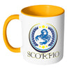 Zodiac Astrology Mug Scorpio White 11oz Accent Coffee Mugs