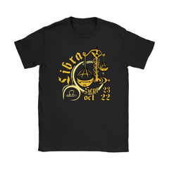 Zodiac Libra Astrology Shirt Libra Sep 23 To Oct 22 Gildan Womens T-Shirt