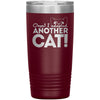 Cat Tumbler Oops I Adopted Another Cat Laser Etched 20oz Stainless Steel Tumbler