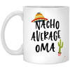 ODDITEES Funny Oma Mug Nacho Average Oma Coffee Cup 11oz White XP8434