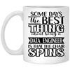 Funny Data Engineer Mug Some Days The Best Thing About Being A Data Engineer is Coffee Cup 11oz White XP8434