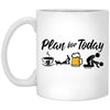 Funny Musher Mug Adult Humor Plan For Today Mushing Coffee Cup 11oz White XP8434