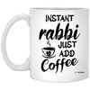 ODTGifts Funny Rabbi Mug Instant Rabbi Just Add Coffee Cup 11oz White XP8434