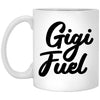 ODDITEES Funny Gigi Mug Gigi Fuel Coffee Cup 11oz White