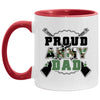 Proud Army Dad Mug Coffee Cup Two Tone 11oz AM11OZ