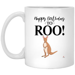 Funny Kangaroo Mug Happy Birthday To Roo Coffee Cup 11oz White XP8434