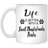 Funny Small Munsterlander Pointer Dog Mug Life Is Better With A Small Munsterlander Pointer Coffee Cup 11oz White XP8434