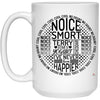 Funny Pop Culture Mug Noice Smort Terry Loves Yogurt Coffee Cup 15oz White 21504