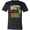 Electrician Watt A Great Grandad Shirt Funny Electrician Grandad Joke Father’s Day Gift Electrical Worker Tee Retro Electrician T-Shirt