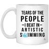 ODDITEES Funny Swimmer Mug Tears Of The People I Beat In Artistic Swimming Coffee Mug 11oz White XP8434
