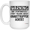 ODTGifts Funny Knabstrupper Horse Mug Warning May Spontaneously Start Talking About Knabstrupper Horses Coffee Cup 15oz White 21504
